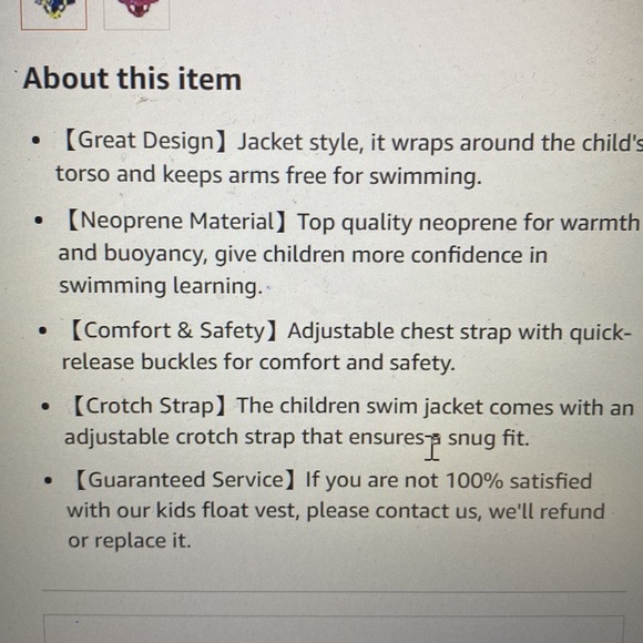 Gogokids Kids Swim Vest jacket size L age 6-7 fits true to size - Picture 7 of 10